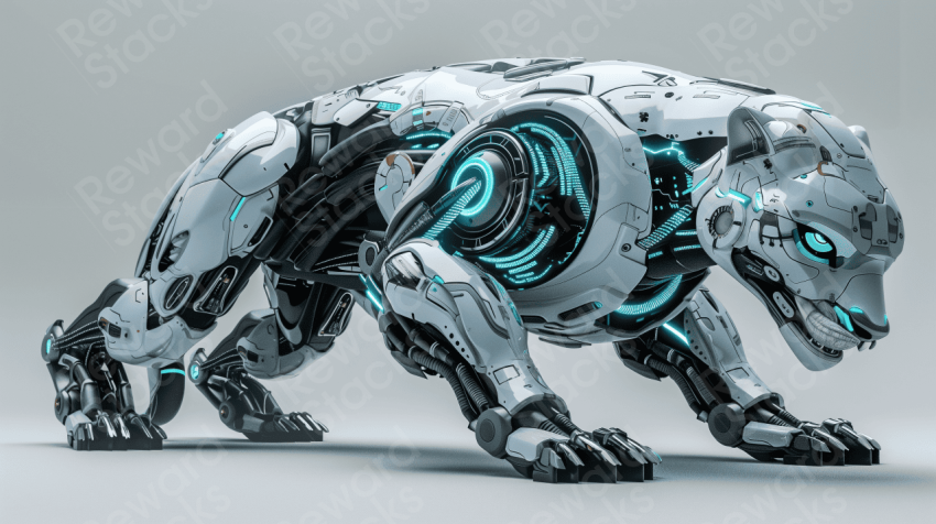 Futuristic robotic bobcat concept