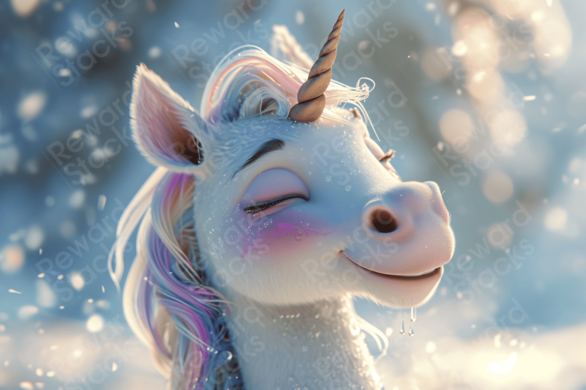 Happy little unicorn