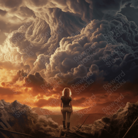 Darktime dramatic sky