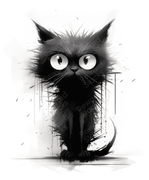 Spooky Funny Cat