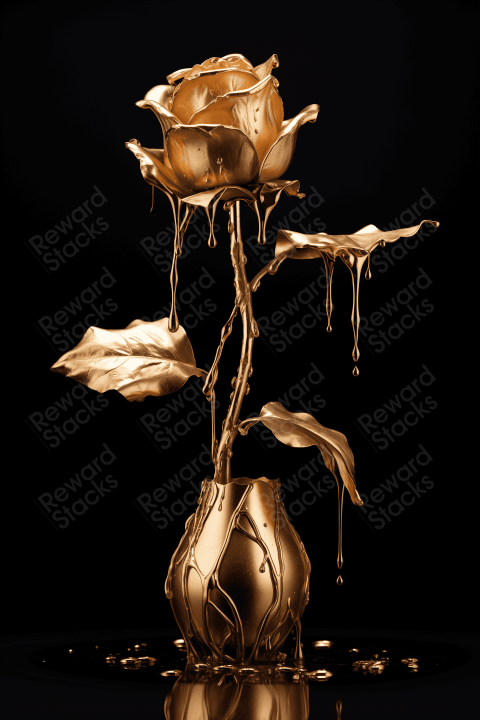 Melting Golden Vase