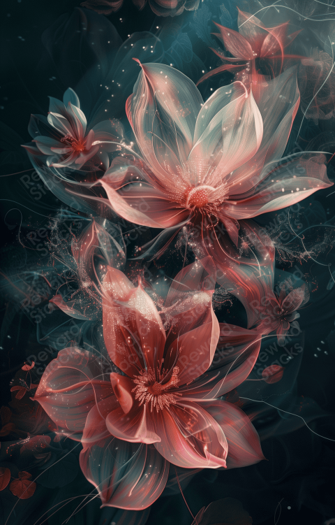 Abstract flowers fantasy