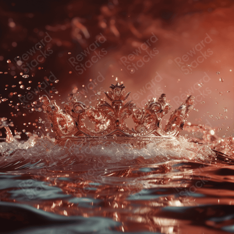 Crown in water shot
