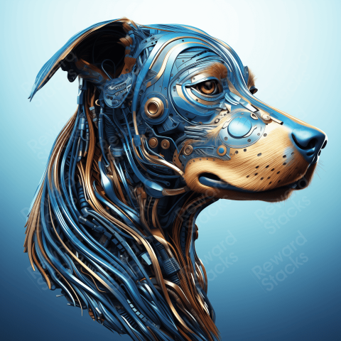 3D liquid Dog