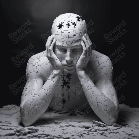 Mind game sculpture puzzle