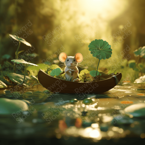 Tiny mouse floating