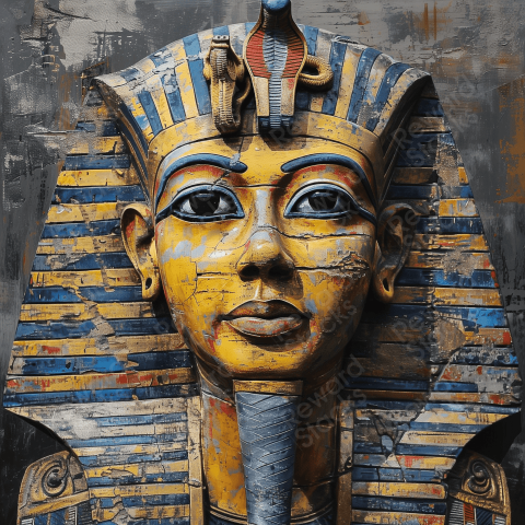 Statue of an egyptian pharaoh