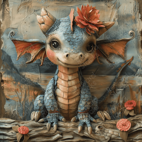 Baby dragon princess