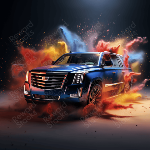 Cadillac Colored particles