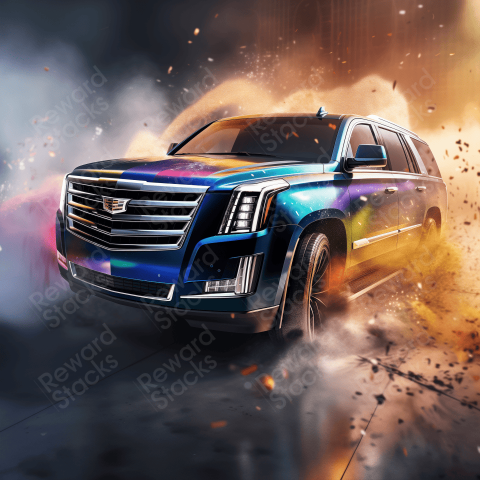 Cadillac Colored print