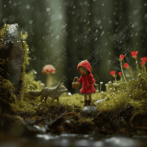 Red Hood a fairy forest