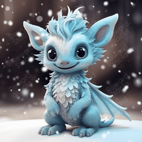 Beautiful Winter Dragon