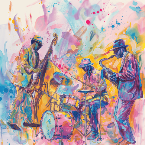 Jazz band poster art