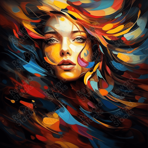 Masterpiece colorful painting