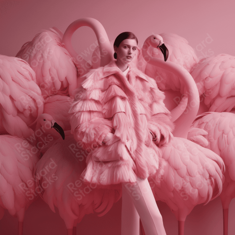Vogue Magazine Flamingo Style