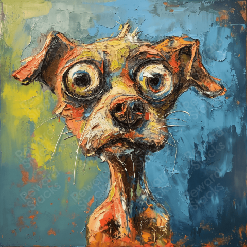 Portrait of a scruffy