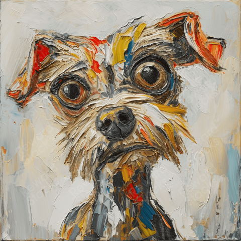 Portrait of a scruffy