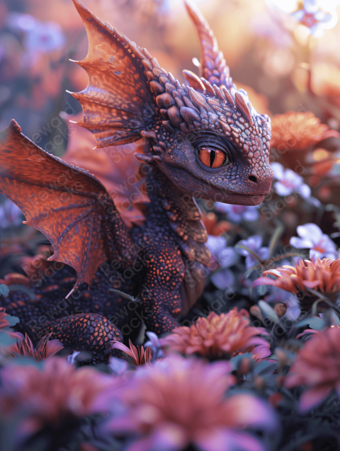 Little artistic dragon