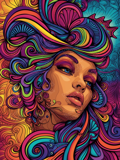 Creative colored print